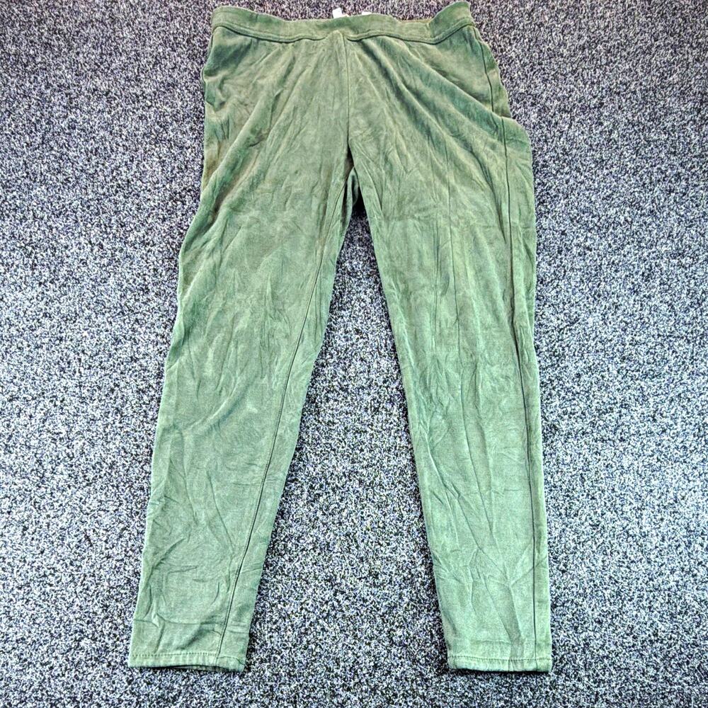 DG2 by Diane Gilman Women's Green Stretch Pull-On Skinny Leggings Knit L